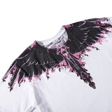 Marcelo Burlon T Shirt MB Wings Pattern Pure Cotton Men and Women Same Style