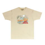 Gallery Dept T Shirt Retro Printed Loose Short-Sleeved Shirt