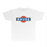 Rhude T Shirts Printed Trendy Pure Cotton