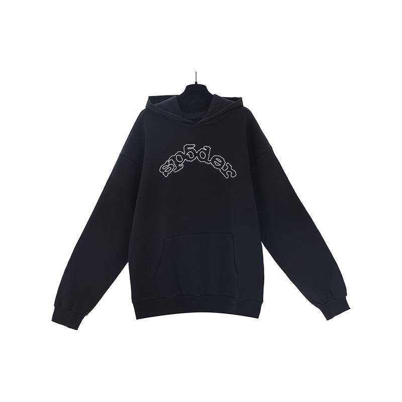 Sp5der Hoodie Cobweb Puff Print Pure Cotton