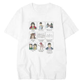Stranger Things T Shirt White round Neck Short Sleeve Digital Printing