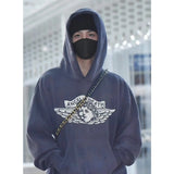Mens Vintage T-Shirts Saint Michael Washing vintage Loose Hooded Sweater Hoodie