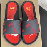 Louboutin-style red bottom shoes wind clmen's slippers red bottom non-slipabrasion resistant breathable fashiontrendy men's shoes hot style