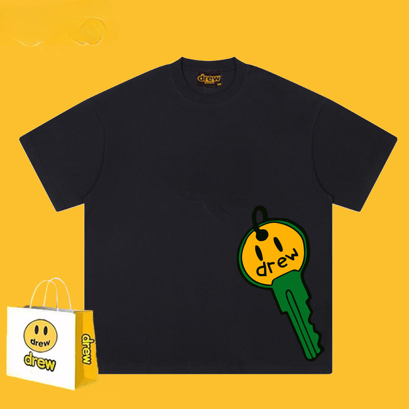 Drew T Shirts Key Smiley Face Printing