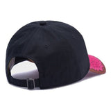 Trendy flat brimmed hat curved brim missing corner sunshade adjustable