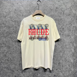 Rhude T Shirts Printed Trendy Pure Cotton