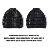 Shark Print Coat Leather Cotton-Padded Coat For Boys And Girls Winter
