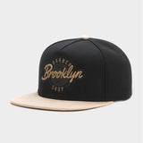 Trendy flat brimmed hat brooklyn men's and women's adjustable