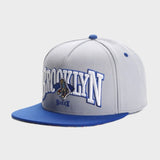 Trendy flat brimmed hat brooklyn men's and women's adjustable hat