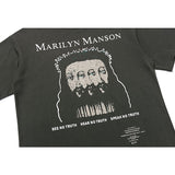 Marilyn Manson T Shirt Fog Loose Style T-shirt