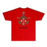 Rhude T Shirts Printed Trendy Pure Cotton