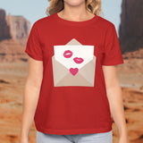 Valentine's Day T-Shirts Couple Love Print Sweet Style