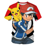 Men and Women Pokemon Pikachu T Shirt Anime Elf Baby 3D Digital Printing