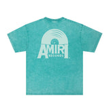 Amiri Washed Distressed T Shirt Printed Trendy Pure Cotton