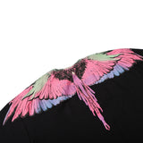 Marcelo Burlon T Shirt MB Pink Wings Pattern Men and Women Same Style Pure Cotton