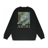 Amiri Long Sleeved Shirt Printed Trendy Pure Cotton