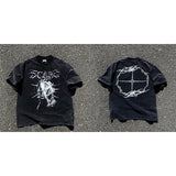 Men Vintage T-Shirts Vintage Washed Bieber Short Sleeves Vintage Casual