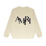 Amiri Long Sleeved Shirt Printed Trendy Pure Cotton