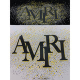 Amiri T Shirts Fashion Print Couple High Street