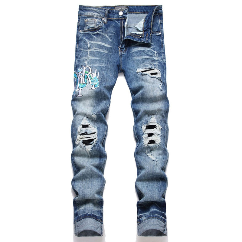 Amiri Jeans Ripped Stretch Jeans