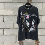 Saint Michael T Shirt Love Satan Limited Vintage Distressed Short Sleeve T-shirt