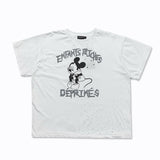 ERD T Shirts Short Sleeve Retro Slogan T-shirt Cotton