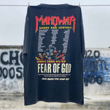 Men Vintage T-Shirts "Kiss" MANOWAR Gear Of God