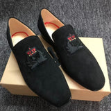 Louboutin-style red bottom shoes export business leather shoes formal cl european red bottom shoes british men heightening pointed toe men's shoes casual men's shoes rivets