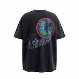 SAINT MICHAEL Vintage T Shirt Tour Limited FOG Earth Lizard Man Short Sleeve