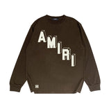 Amiri Long Sleeved Shirt Printed Trendy Pure Cotton