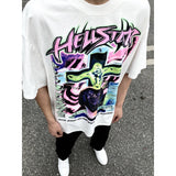 Mens Vintage T-Shirts VINTAGE Old Printed Crew Neck Short Sleeve T-Shirt