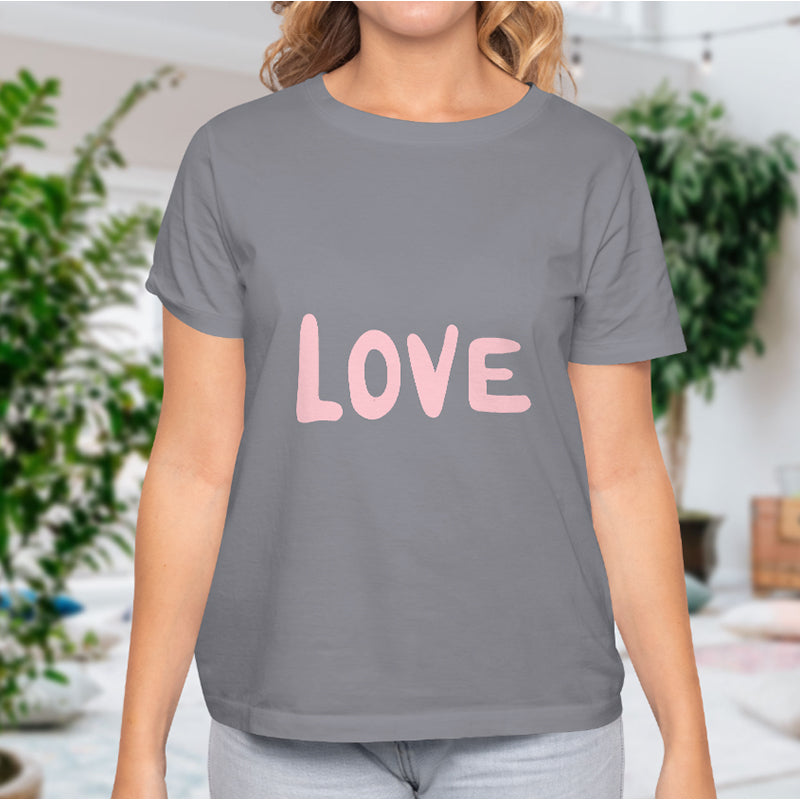 Valentine's Day T-Shirts Couple Love Print Sweet Style