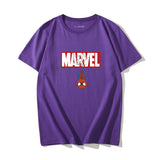 Marvel T Shirt T-shirt Men's Short Sleeve Captain America Couple Clothes