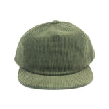 Trendy flat brimmed hat corduroy heattech breathable