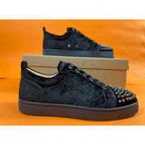 Louboutin-style red bottom shoes european station cl men's shoes rivets red bottom sneakers easiest for matchtrendy rivets couple style casual european goods
