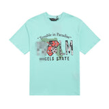 Palm Angels T Shirts Skull Letter Print Short Sleeve T-Shirt