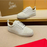 Louboutin-style red bottom shoes spring autum red bottom cl european station k-style british casual small black shoes good men's spike shoes