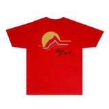 Rhude T Shirts Printed Trendy Pure Cotton
