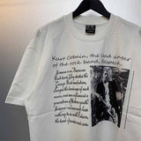 SAINT MICHAEL Vintage T Shirt Nirvana Band Kurt Cobain Short Sleeve