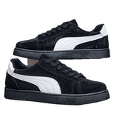 Louboutin-style red bottom shoes mencl red bottom casual shoes spiritual social boy sneakers fashiontrendy real microfiber leather shoes white shoes nightclub