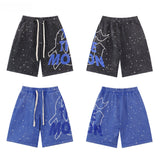 Godspeed Shorts Summer GOD Dot Letter Pattern Casual Loose Shorts