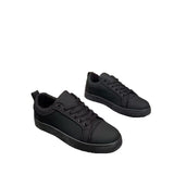 Louboutin-style red bottom shoes european station cl letter red bottom black warrior sneakers spring & fall soft bottomnon-slip couple casual shoes trendy