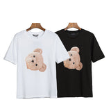 Palm Angels T Shirts Palm Angels Broken Bear Letter Print Men's and Women's Short Sleeve