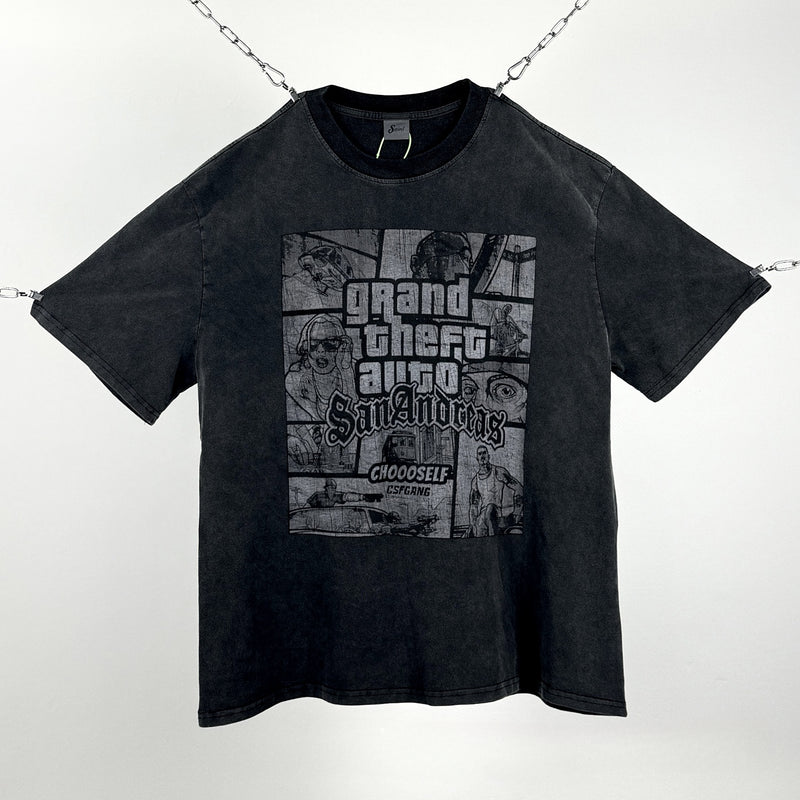 Men Vintage T-Shirts "Grand Theft Auto" Saint Michael T-Shirt