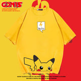 Men and Women Pokemon Pikachu T Shirt Pikachu Short Sleeve T-shirt for Men