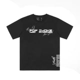 Vlone T Shirts Hip Hop Culture Letter Large V Printed Short Sleeve T-shirt Men and Women Loose High Street Half Sleeve