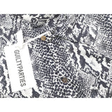 GUILTYPARTIES TIGER Shirts 21AW Classic Snake Print Long Sleeve Shirt