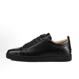 Louboutin-style red bottom shoes genuine leather classycl red bottom shoes black velvet glossy low-top sneakers accessible luxurytrendycasual men's shoes