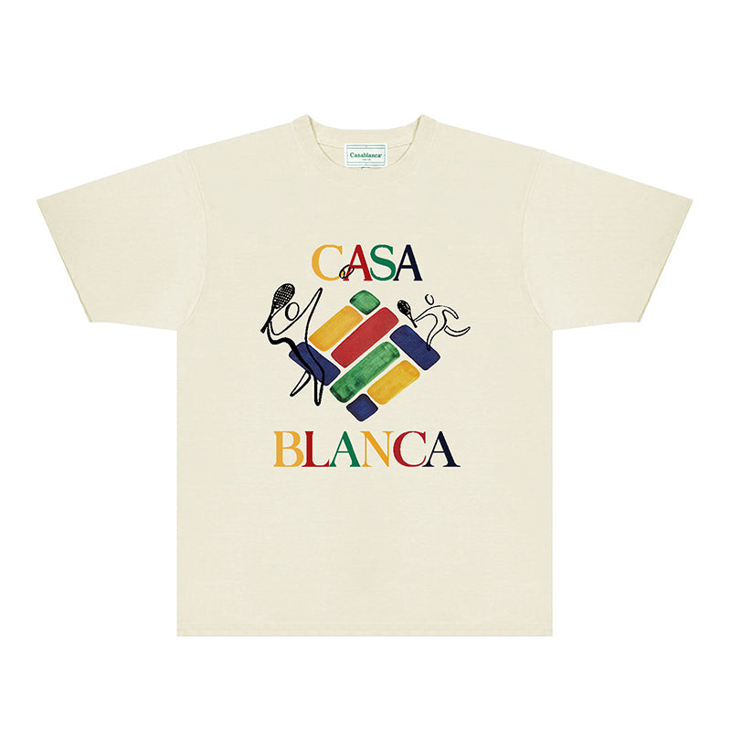 Casablanca T Shirts Fashion Print Street