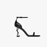 Louboutin-style red bottom shoes spring beautiful super high heel metal small square toe sandals sexy stiletto heel back empty french iron toe flats